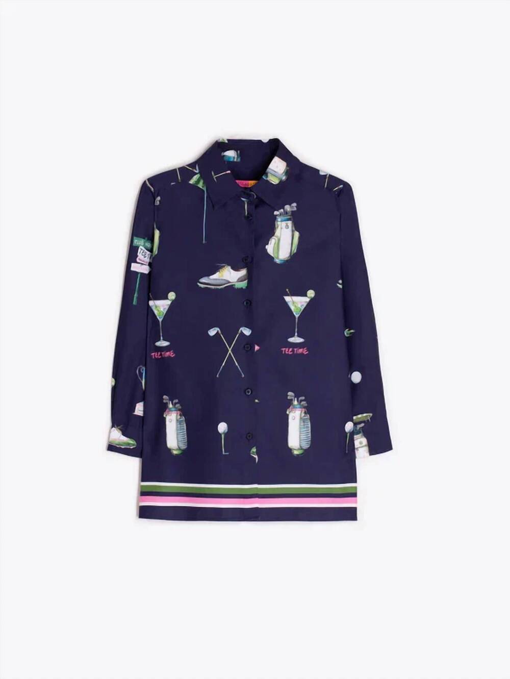 NEW VILAGALLO women's golf print shirt in navy